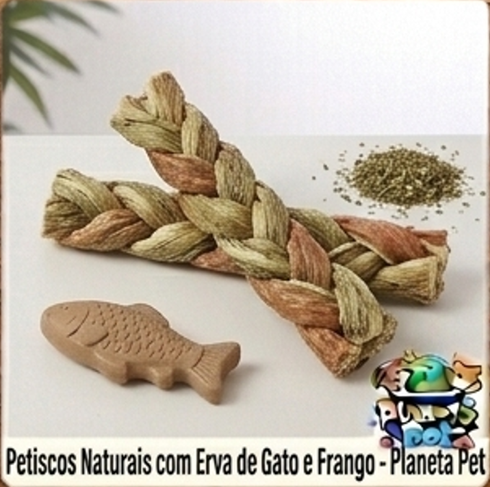 Petisco Natural - Erva de Gato e Frango